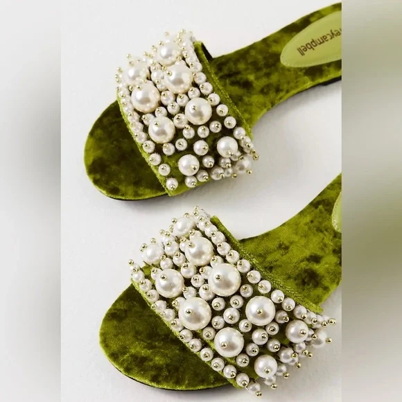 NWT Pixie Pearl Slide Sandals - Picture 3 of 5